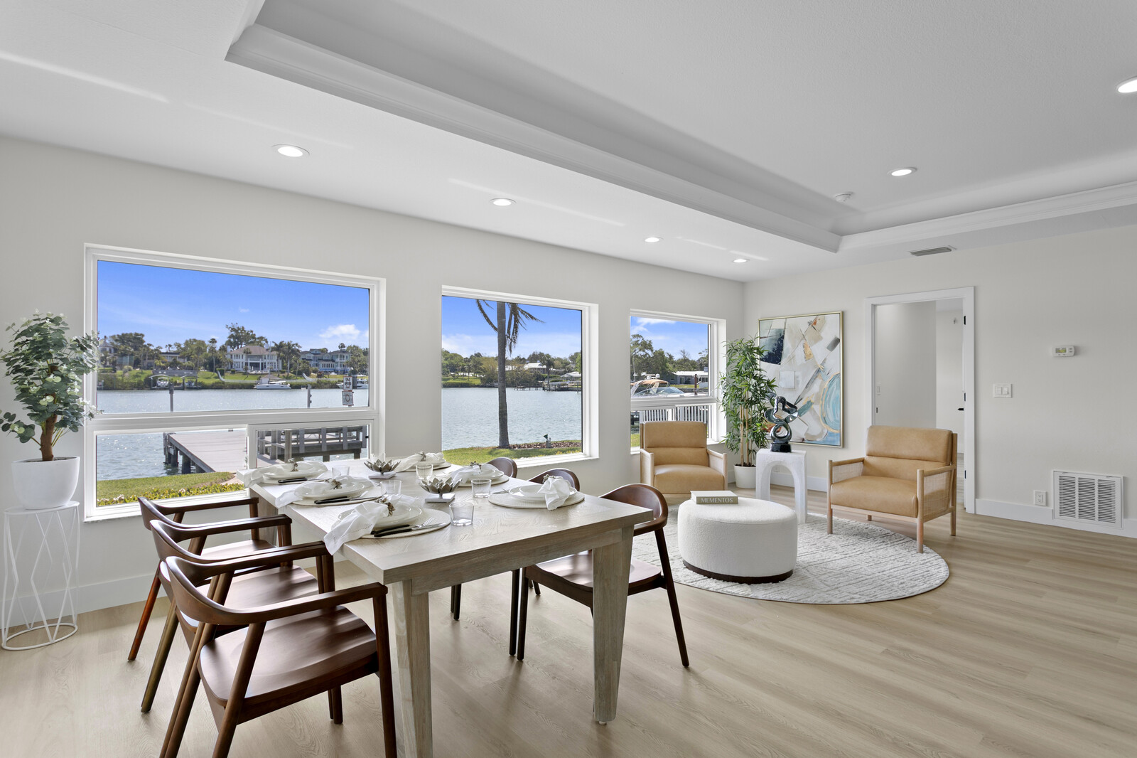 Staged dining room, Tampa Bay FL