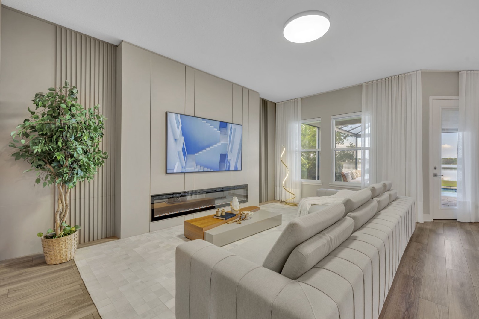 Professionally staged home in Largo, FL