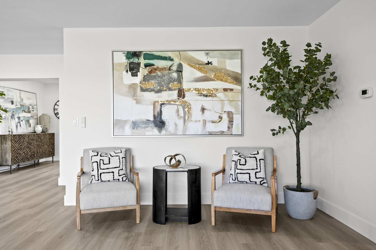 Staged living area