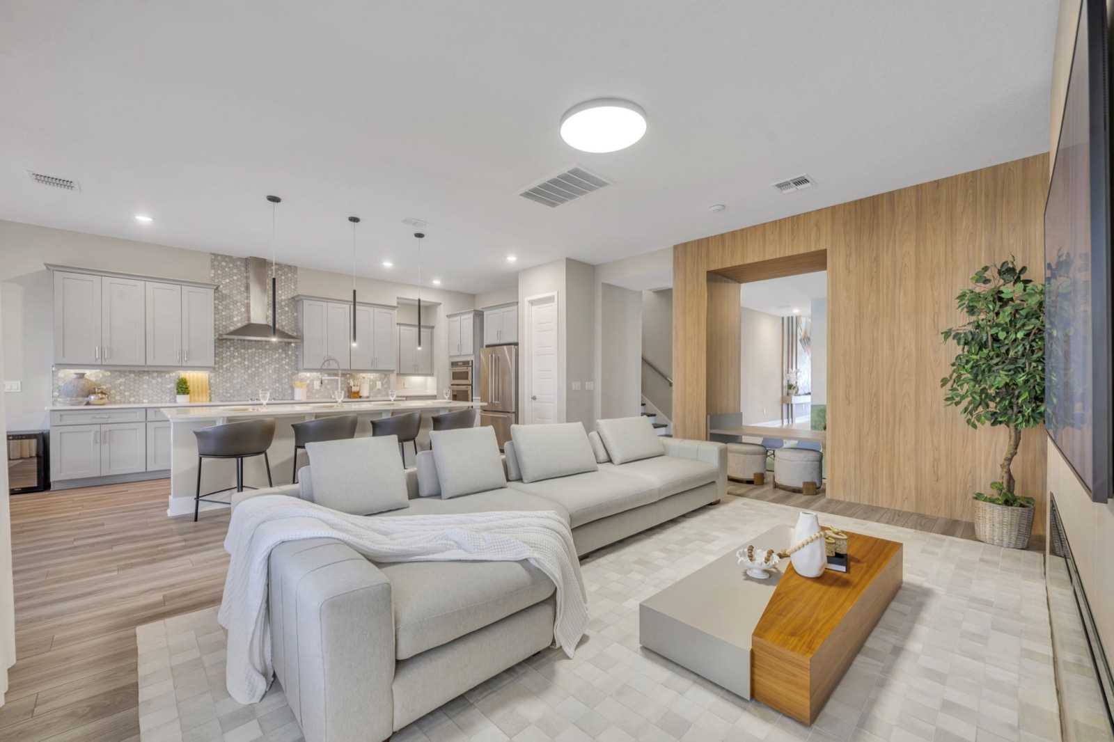 Staged living area