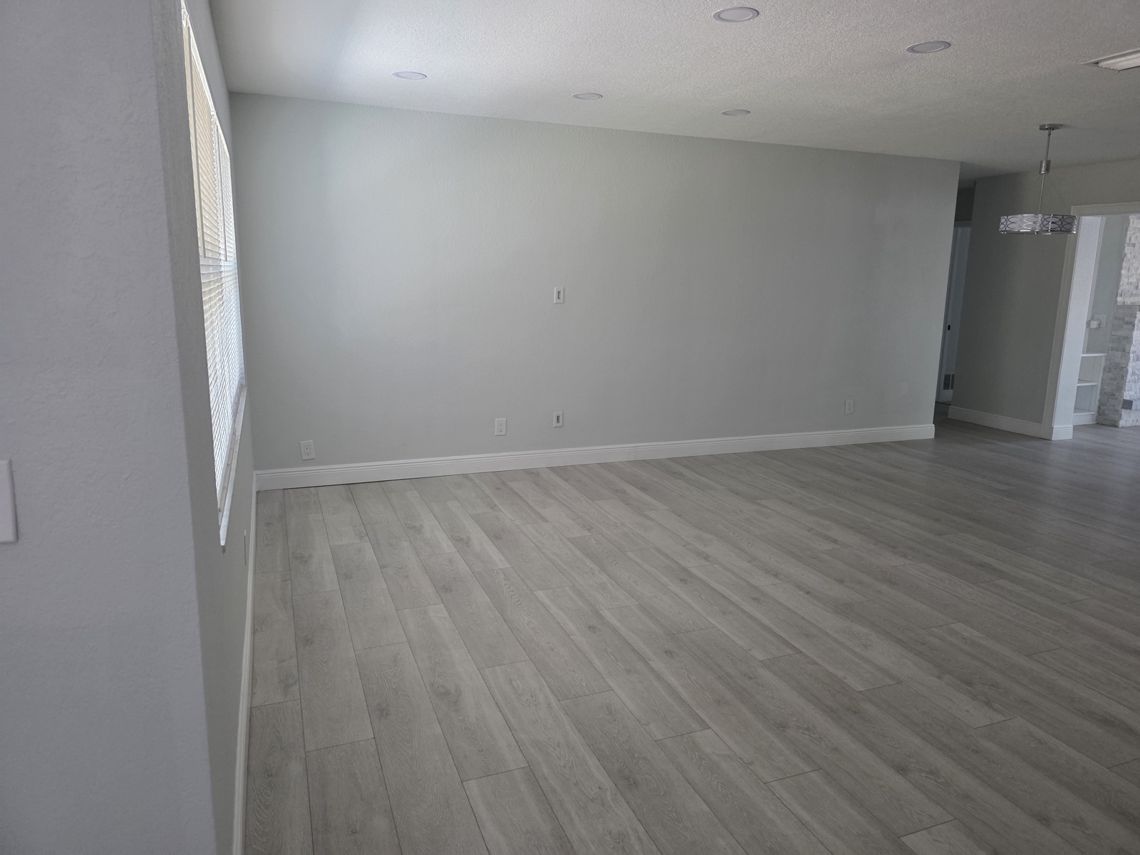Living room before staging